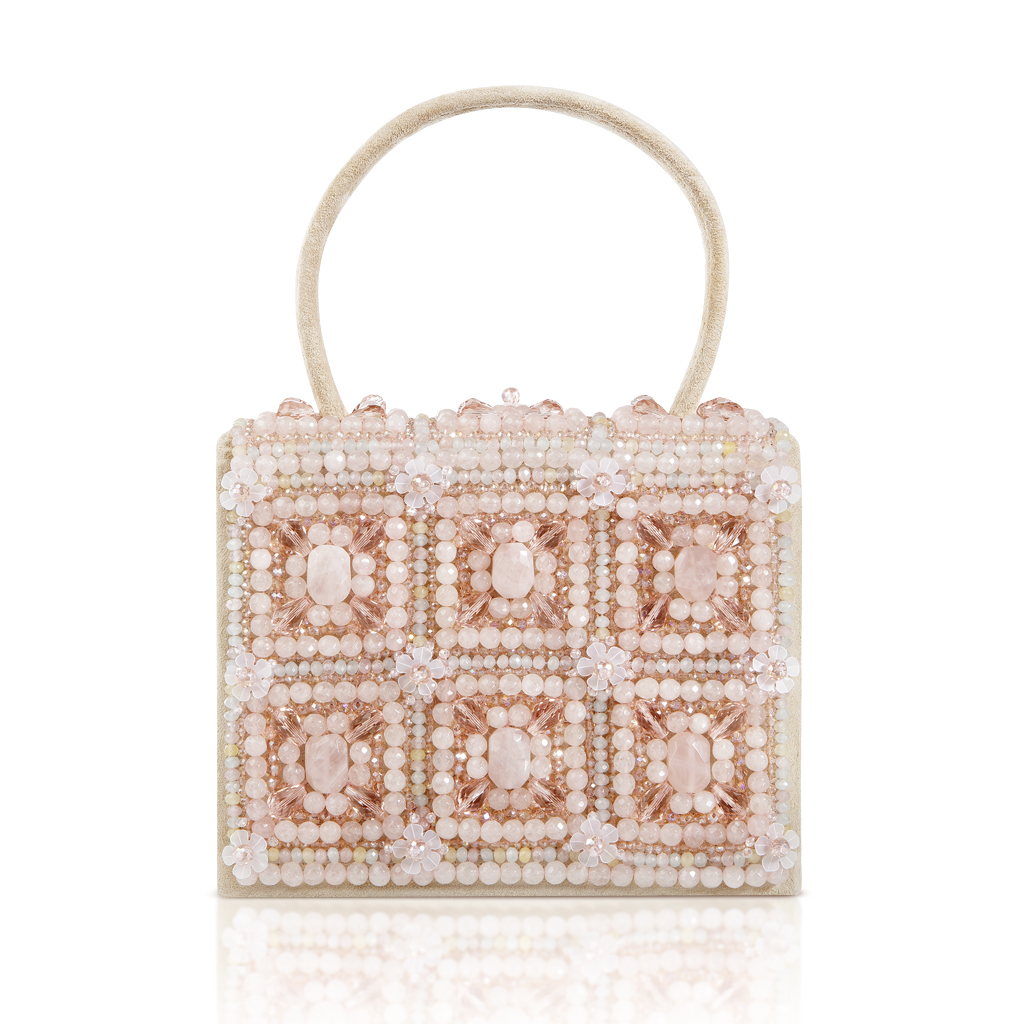 Handbag Pink Quartz Couture Embroidery