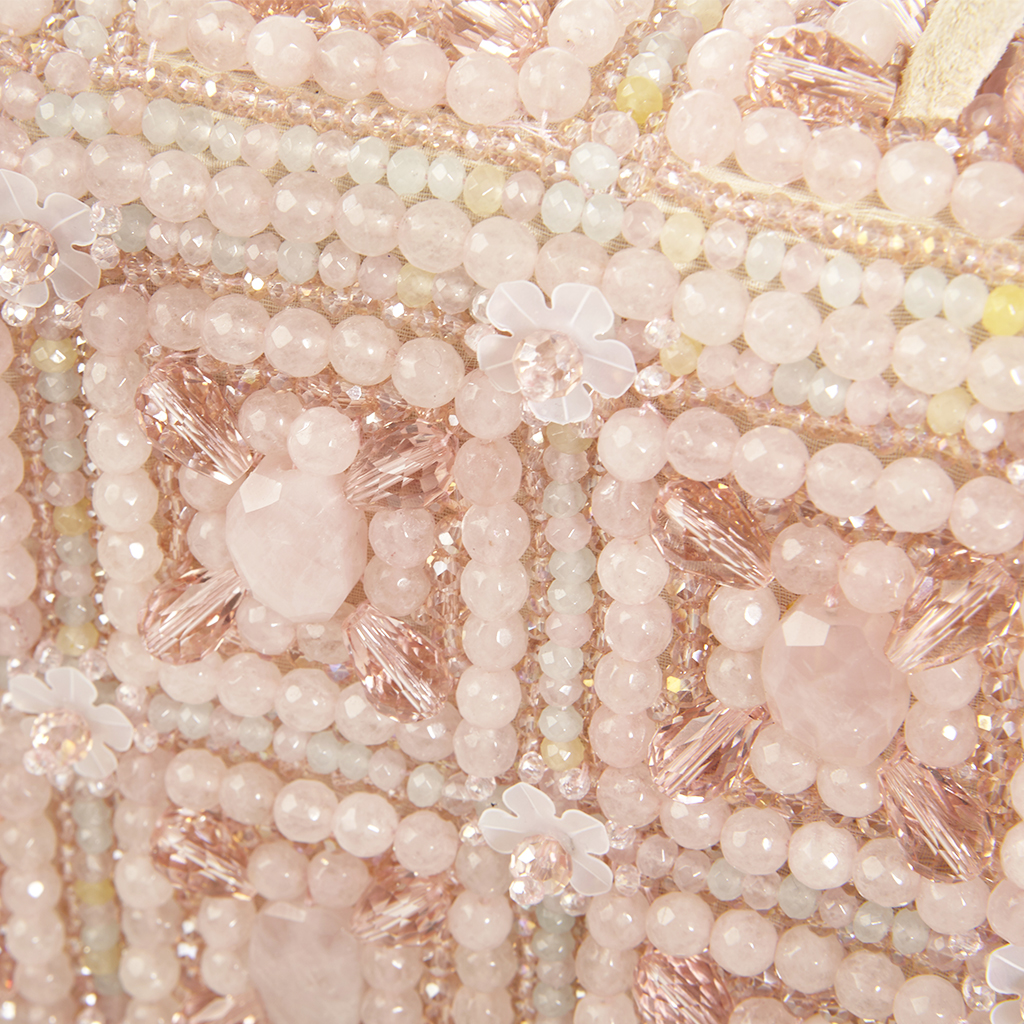 Handbag Pink Quartz Couture Embroidery