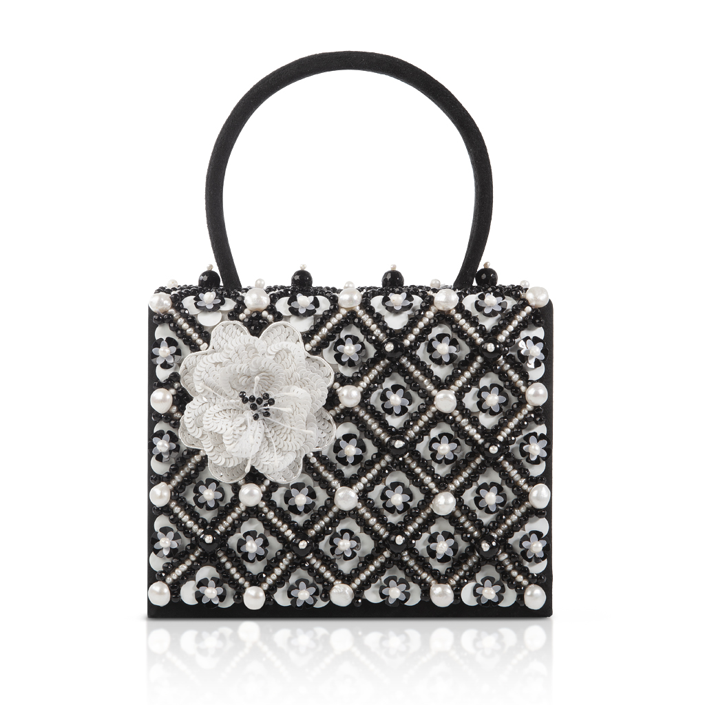Handbag Onix and pearls Couture Embroidery
