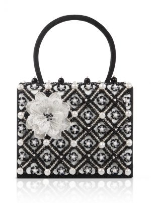Handbag Onix and pearls Couture Embroidery